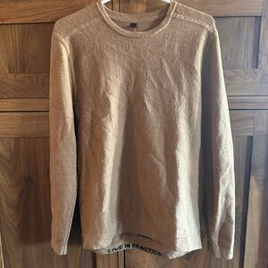 lululemon athletica Long Sleeve Tan Shirt